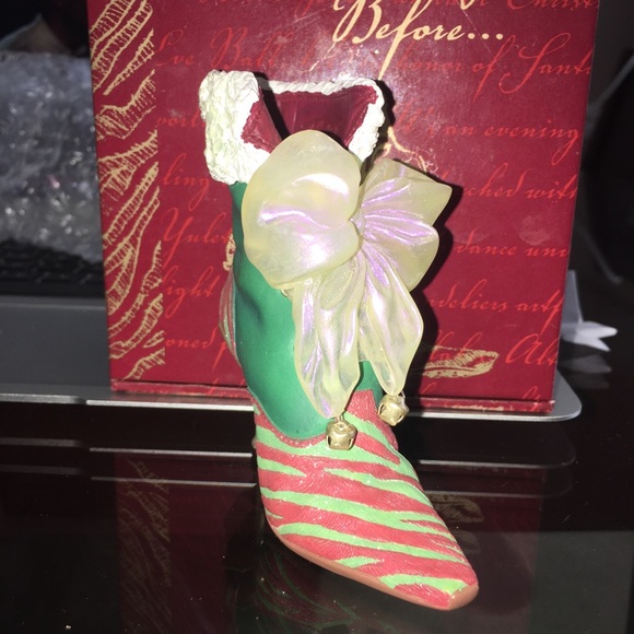 Just the right shoe by raine Christmas Eve ball boot item 25220 NWB - Picture 2 of 13